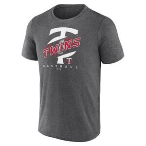 Minnesota Twins Mens TShirt Baseball MLB  Sportswear Athletic Casual Gray M NWOT